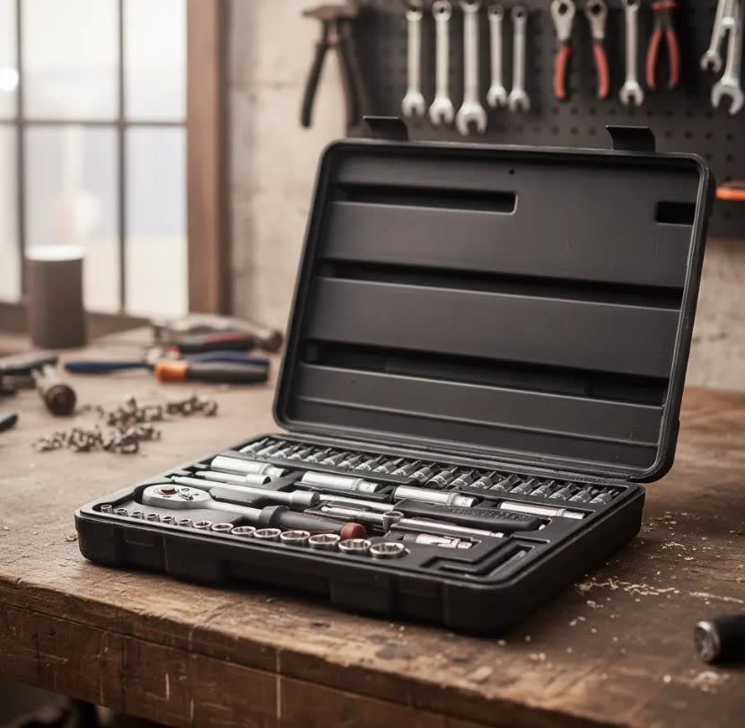 Juego De Dados Hexagonales C/redondo 1/4'' 46 Piezas (2461)3