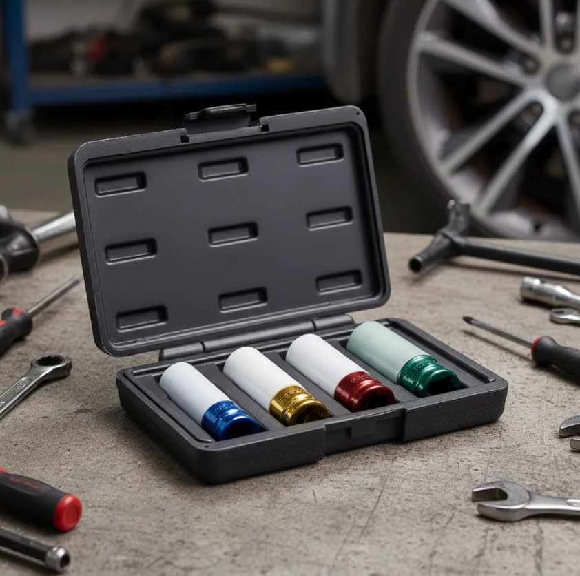 Juego Dados Impacto Largos []1/2''  P/llantas (4046)4