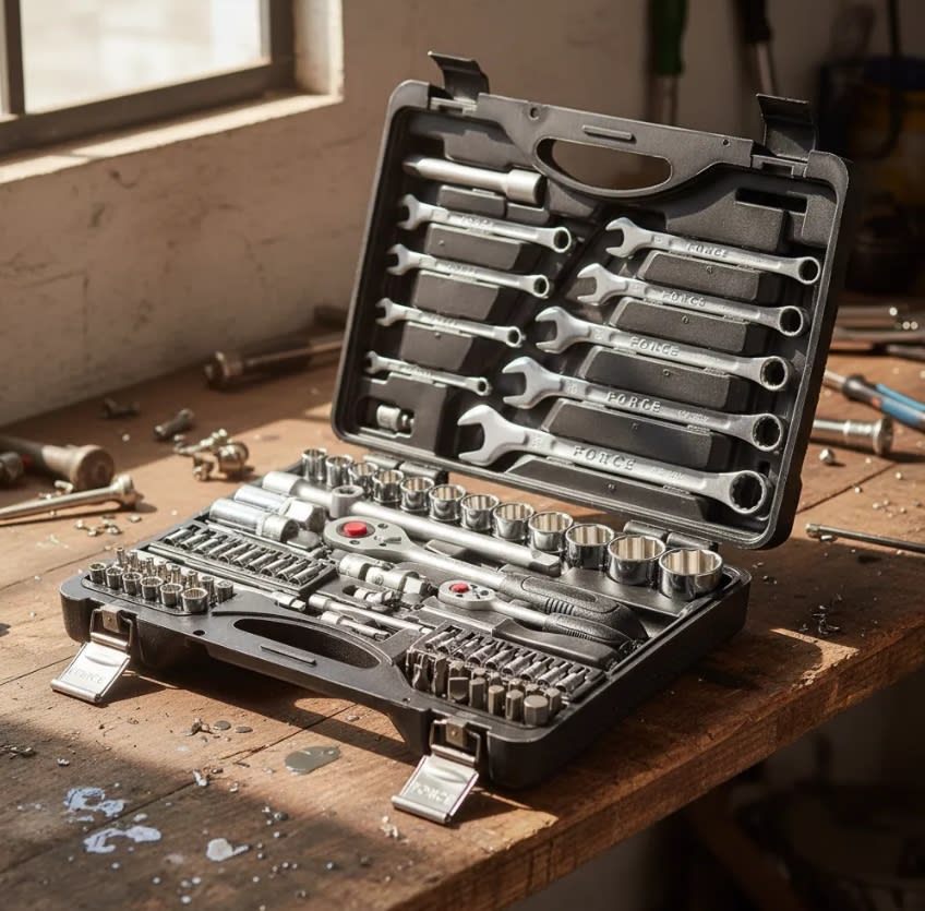 Juego De Dados Y Llaves Poligonales 82 Piezas (4821-9)2