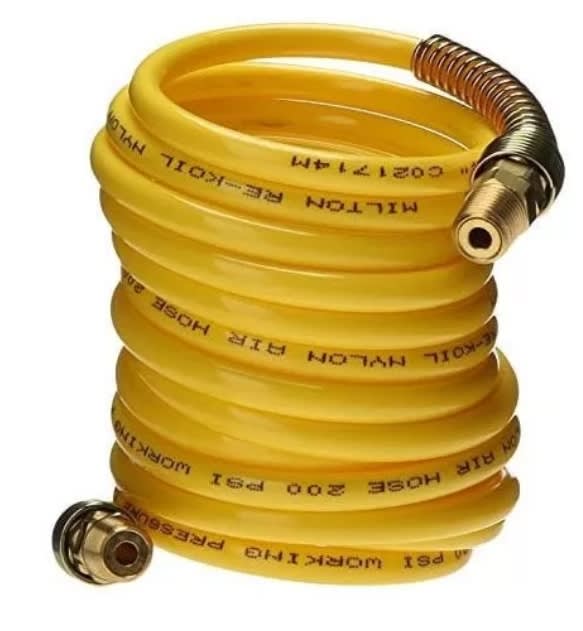 MANGUERA ESPIRAL 1/4 X 7.6 M.  CONECTOR 1/4'' HE  NPT (1669)1