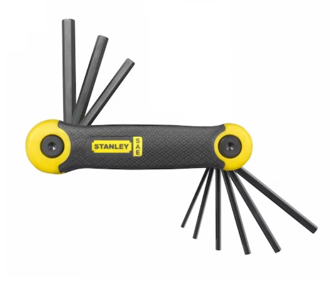 JUEGO DE  LLAVES ALLEN 9 PZAS 5/64'' - 1/4'' (69-265)1