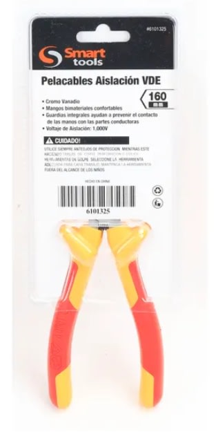 ALICATE PELACABLES DE 6'' (160 MM.) VDE AISLADO - 1000 V. CR/V (6101325)1
