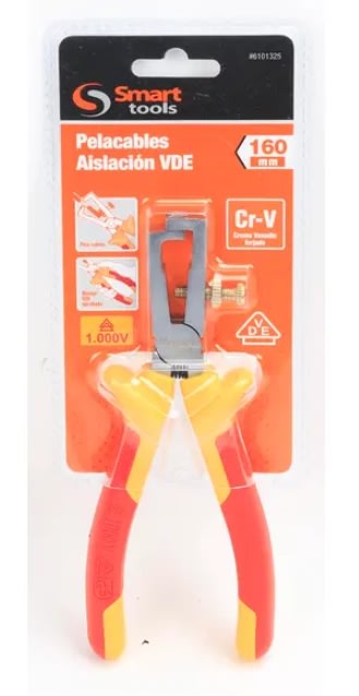ALICATE PELACABLES DE 6'' (160 MM.) VDE AISLADO - 1000 V. CR/V (6101325)2