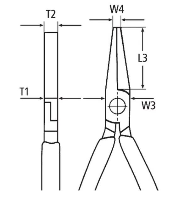 Alicate Pta. 6'' Boca Cigueña (3301160)1