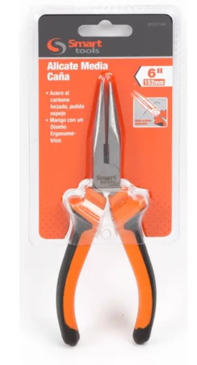 ALICATE PUNTA 6'' PULIDO. ACERO CARBONO M/ BIMATERIAL (6101140)1