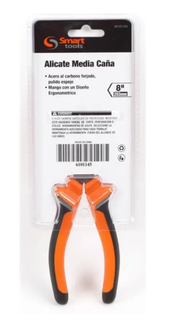 ALICATE PUNTA 8'' PULIDO. ACERO CARBONO M/ BIMATERIAL (6101145)1