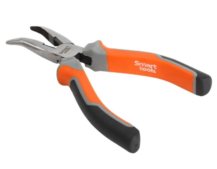 ALICATE PUNTA CURVA 6'' PULIDO CR/V M/ TRIMATERIAL (6101070)1