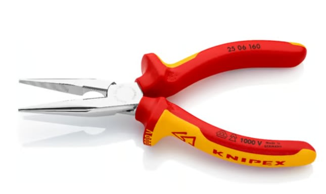 Alicate Punta Media Caña 6'' 1000v. (2506160t)2