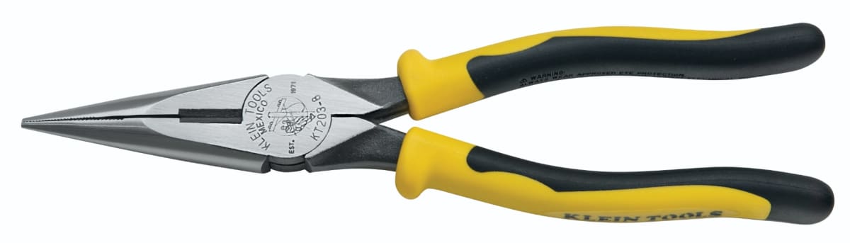ALICATE PUNTA MEDIA CAÑA DE 8'' CORTE LATERAL  MANGO BIMATERIAL (KT203-8)1