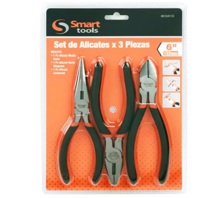 JUEGO DE ALICATES DE 3 PZS. 6'' (6104110)1