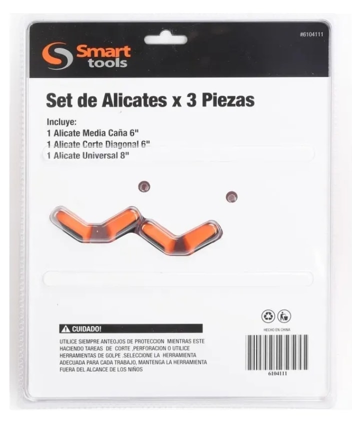 Juego de Alicates 3 Piezas (2 DE 6