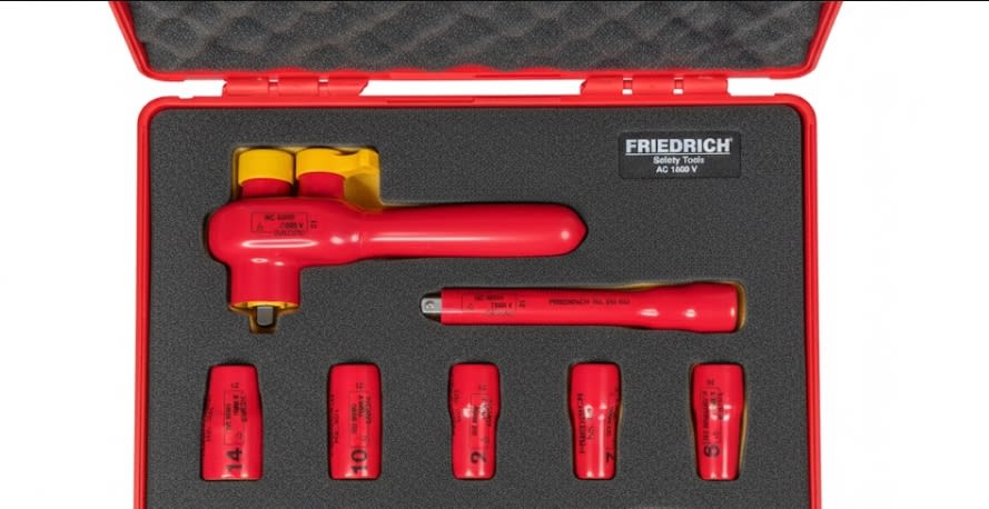 JUEGO DE DADOS  []1/4'' 1000V.  7 PZS. (251334)3