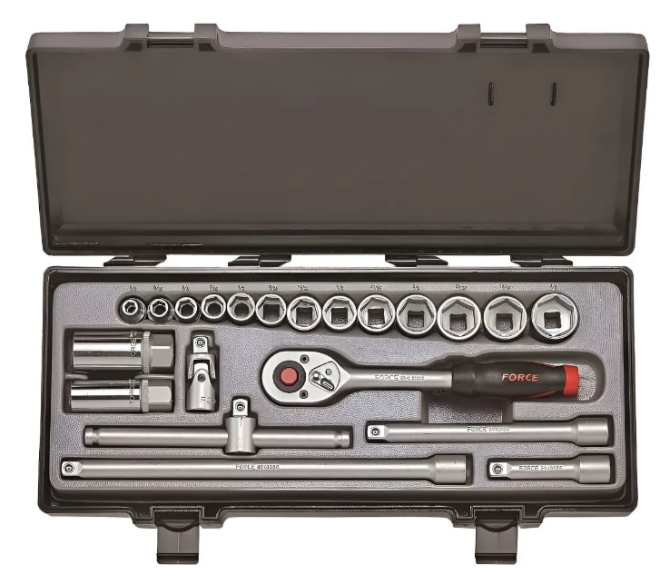 Juego De Dados Hexagonal []3/8'' 1/4''-7/8'' (3212)1