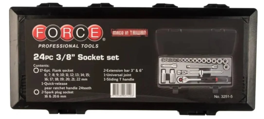 Juego De Dados []3/8'' 6-22mm (3251-5)2