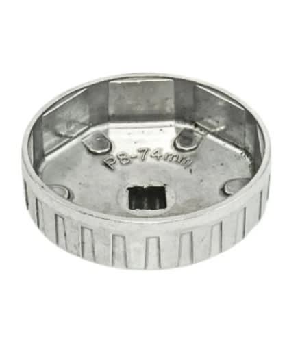 Llave Copa Para Filtro De Aceite 74 Mm X 8 Puntos2