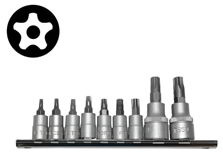 Juego De Dados 5 Puntas Perforados De T10-t50 (3095)1