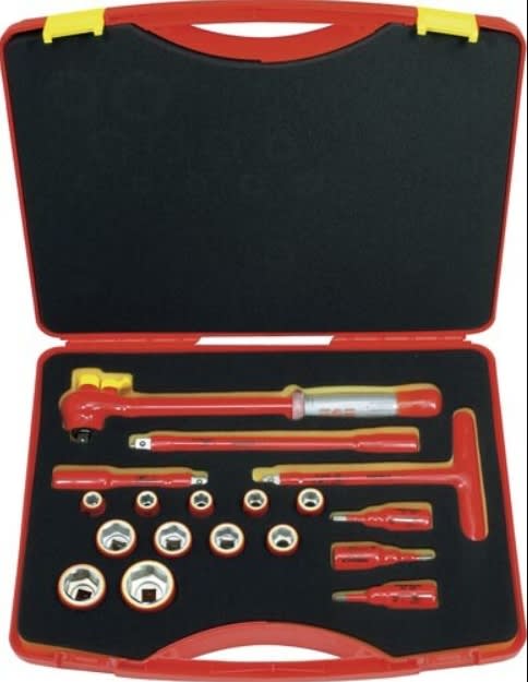 JUEGO DE DADOS [] 1/2'' 1000V. 18 PZS. (252003)1