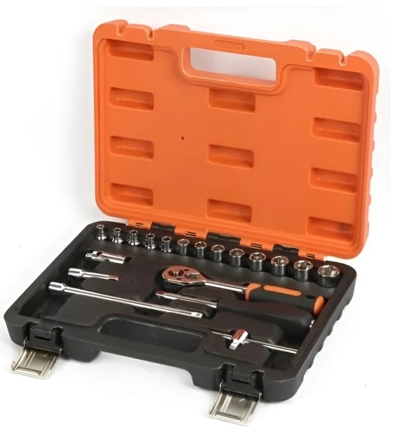 Juego De Dados  1/4'' De 4 A 14mm 19 Piezas (6104510)1