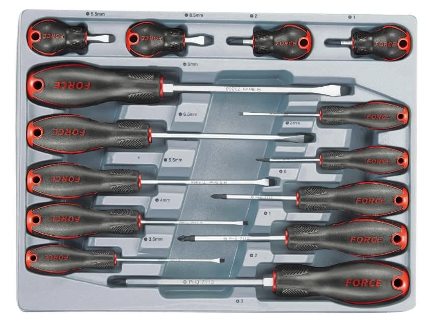 Juego Destornilladores 14 Pzas 8(-) 6(+) Phillips (2142)2