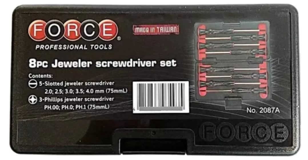 Juego Destornilladores De Precisión 5(-) 3(+) Caja plástica (2087-a)5