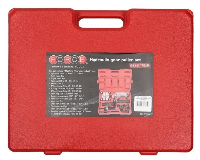 JUEGO DE EXTRACTORES DE 2 Y 3 PATAS Y RODAMIENTOS HIDRAULICOS (66622)4