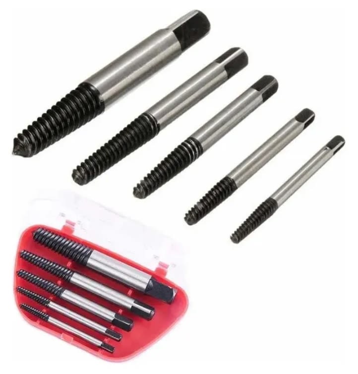 JUEGO DE EXTRACTORES DE PERNO 5 PIEZAS 1/8''-3/4''2
