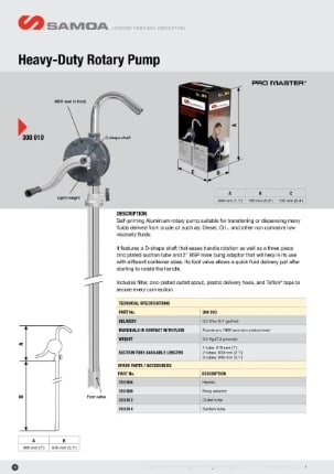 Bomba Transvasije Rotatoria De Aluminio (308010)1