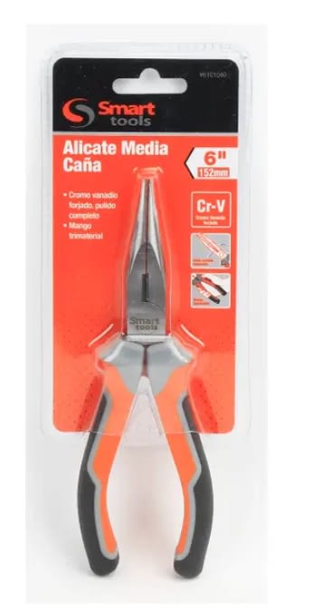 ALICATE DE PUNTA 6'' PULIDO CR/V MANGO TRIMATERIAL (6101040)2