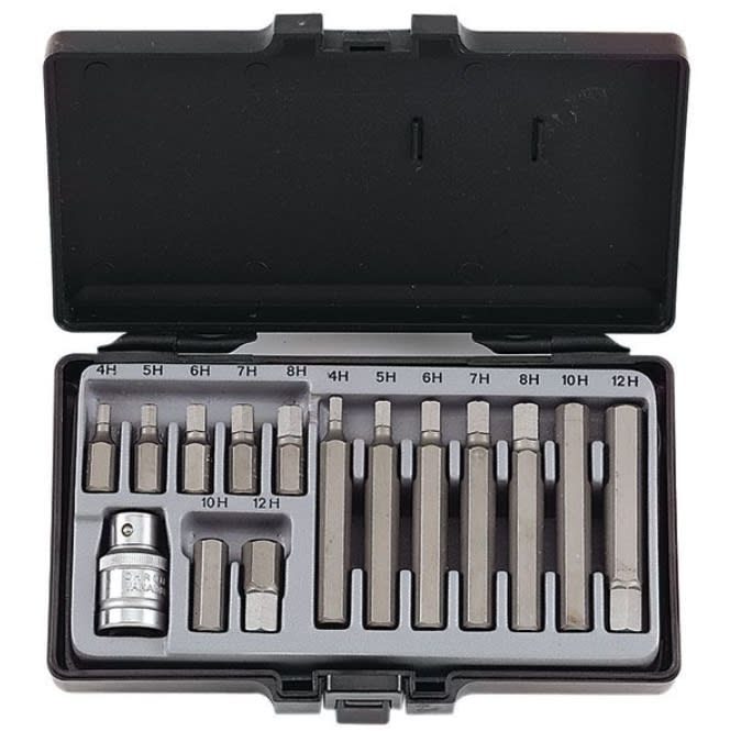 Juego Puntas Allen []1/2'' 15 Pzas. 4 A 12 Mm (4155)1