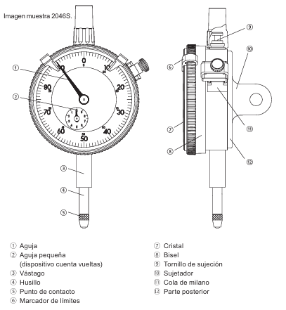 ALEXOMETRO VERIFICADOR DIAMETRO AGUJEROS INT.  250  - 400 MM..  GR. 0.01 MM. (511-816-20)1