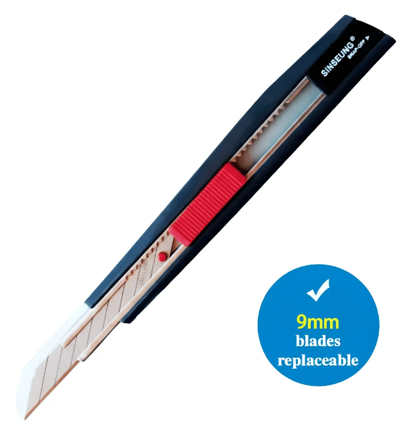 CUCHILLO CORTANTE CUTTER PROFESIONAL HOJA DE 9 MM S505, SINSEUNG KOREA2