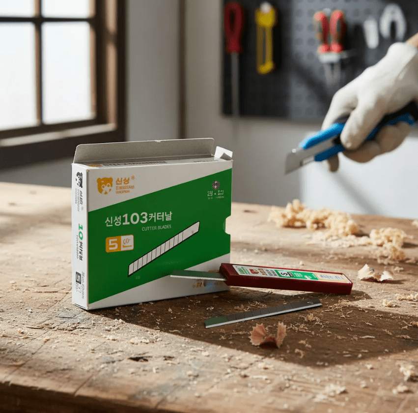 PEPUESTOS CUCHILLO CORTANTE CUTTER HEAVY DUTY 60° DE 9 MM PACK 10UN, S103 SINSEUNG KOREA3