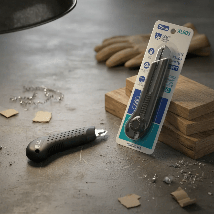 CUCHILLO CORTANTE CUTTER INDUSTRIAL DE ALTA RESISTENCIA 25MM , XL803 SINSEUNG KOREA3