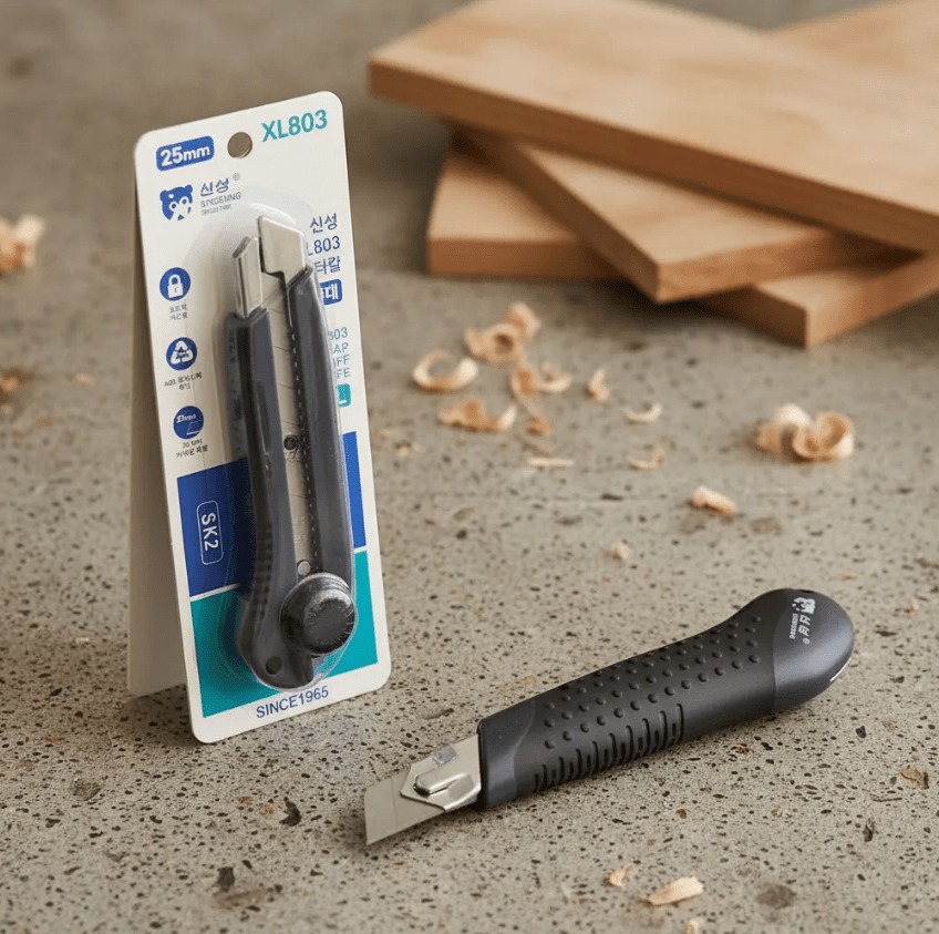 CUCHILLO CORTANTE CUTTER INDUSTRIAL DE ALTA RESISTENCIA 25MM , XL803 SINSEUNG KOREA2