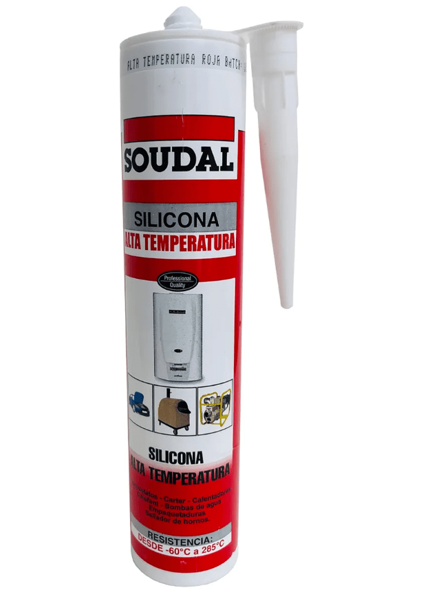 SILICONA ACETICA ROJA ALTA TEMPERATURA GASKET SEAL  280 ML (147303), SOUDAL2