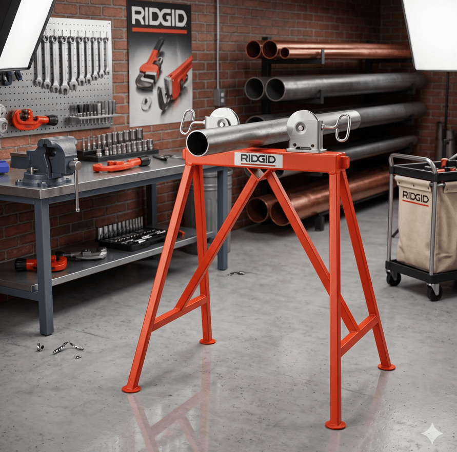 SOPORTE PARA TUBOS CON RODILLOS A JUSTABLE (AR-99), RIDGID2