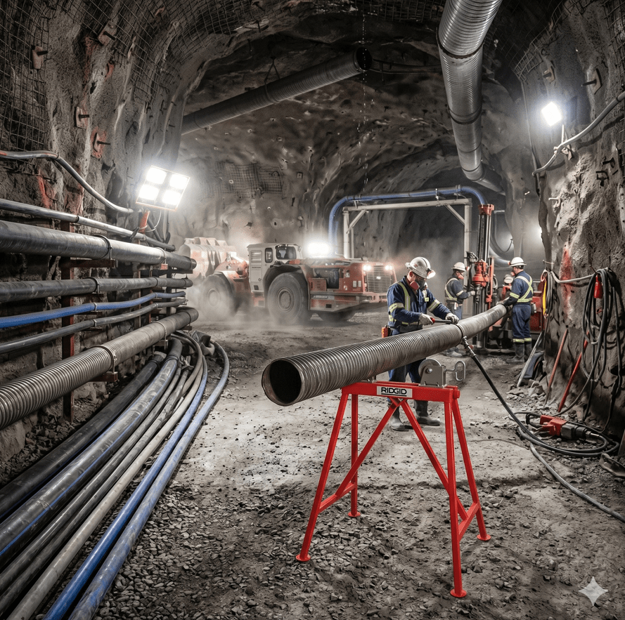 SOPORTE PARA TUBOS CON RODILLOS A JUSTABLE (AR-99), RIDGID3