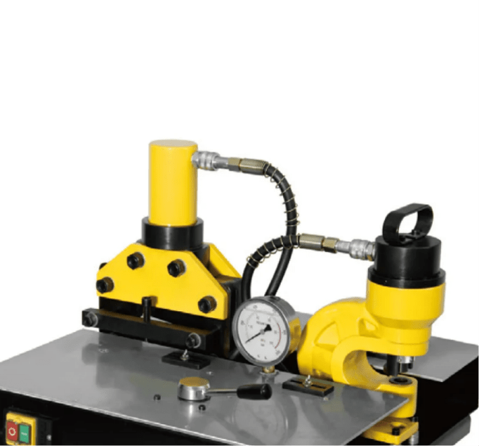 MAQUINA ELECTROHIDRAULICA PROCESADORA DE BARRAS 3 EN 1 HHM-200H, HIDRARITE2