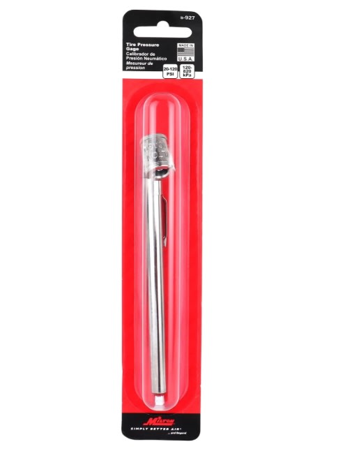 MEDIDOR DE PRESION P/NEUMATICOS DOBLE. 20 - 120 PSI (S-927)6
