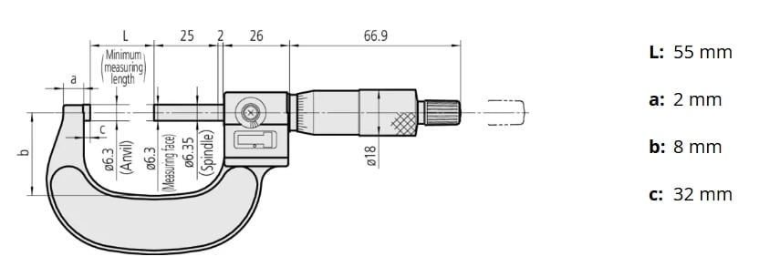 MICROMETRO DIGITAL 25 -  50 / 0.001 MM (193-112)2