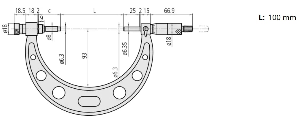 MICROMETRO EXTERIOR  100 - 200  MM. (104-140A)4