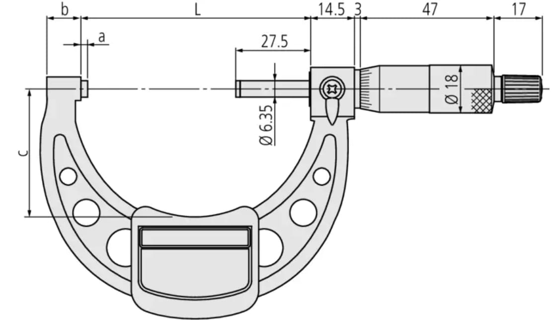 MICROMETRO EXTERIOR  2  -  3''  GR .001'' (103-179)2