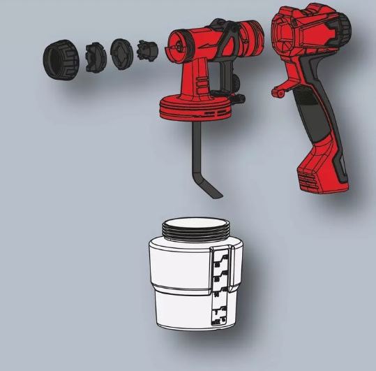 PISTOLA PARA PINTAR 1 L 700 W Tc-sy 700 S EINHELL3
