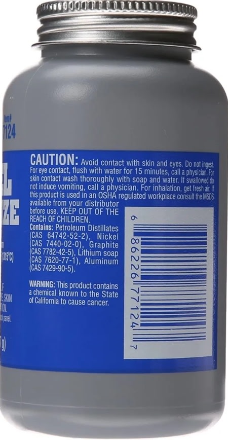 Lubricante Antiadherente De Níquel 8oz (77124)1