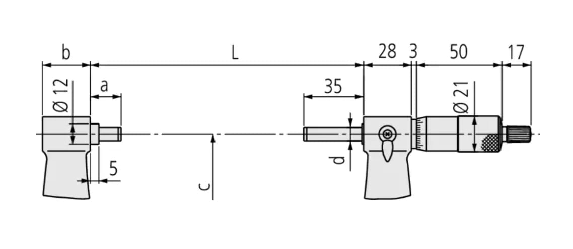 MICROMETRO EXTERIOR  8  -  9''  GR .001'' (103-185)3
