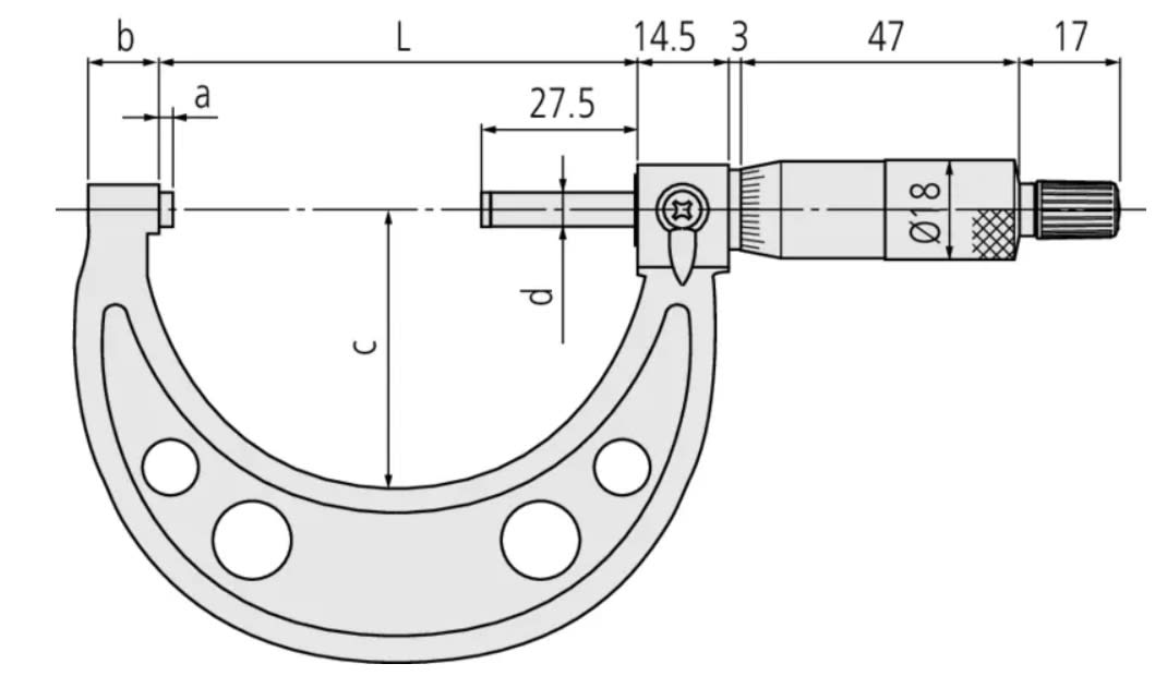 MICROMETRO EXTERIOR  9  - 10'' GR .001'' (103-186)2