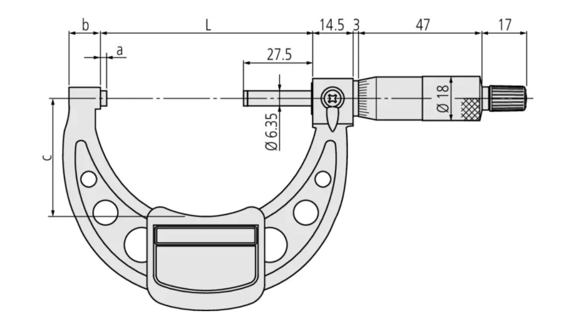 MICROMETRO EXTERIOR 10 - 11'' GR .001'' (103-187)2