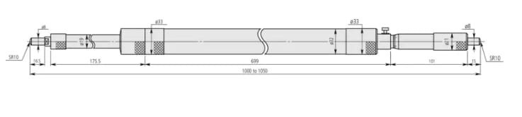 MICROMETRO INTERIOR DE 1000-5000 MM. (140-160)3