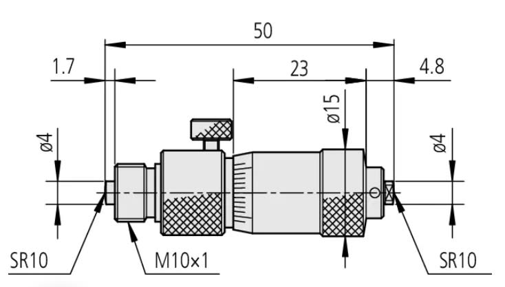 MICROMETRO INTERIOR DE 2'' -  6'' (137-211)3