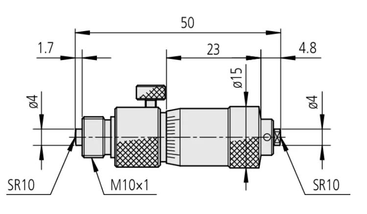 MICROMETRO INTERIOR DE 2'' - 12'' (137-212)3